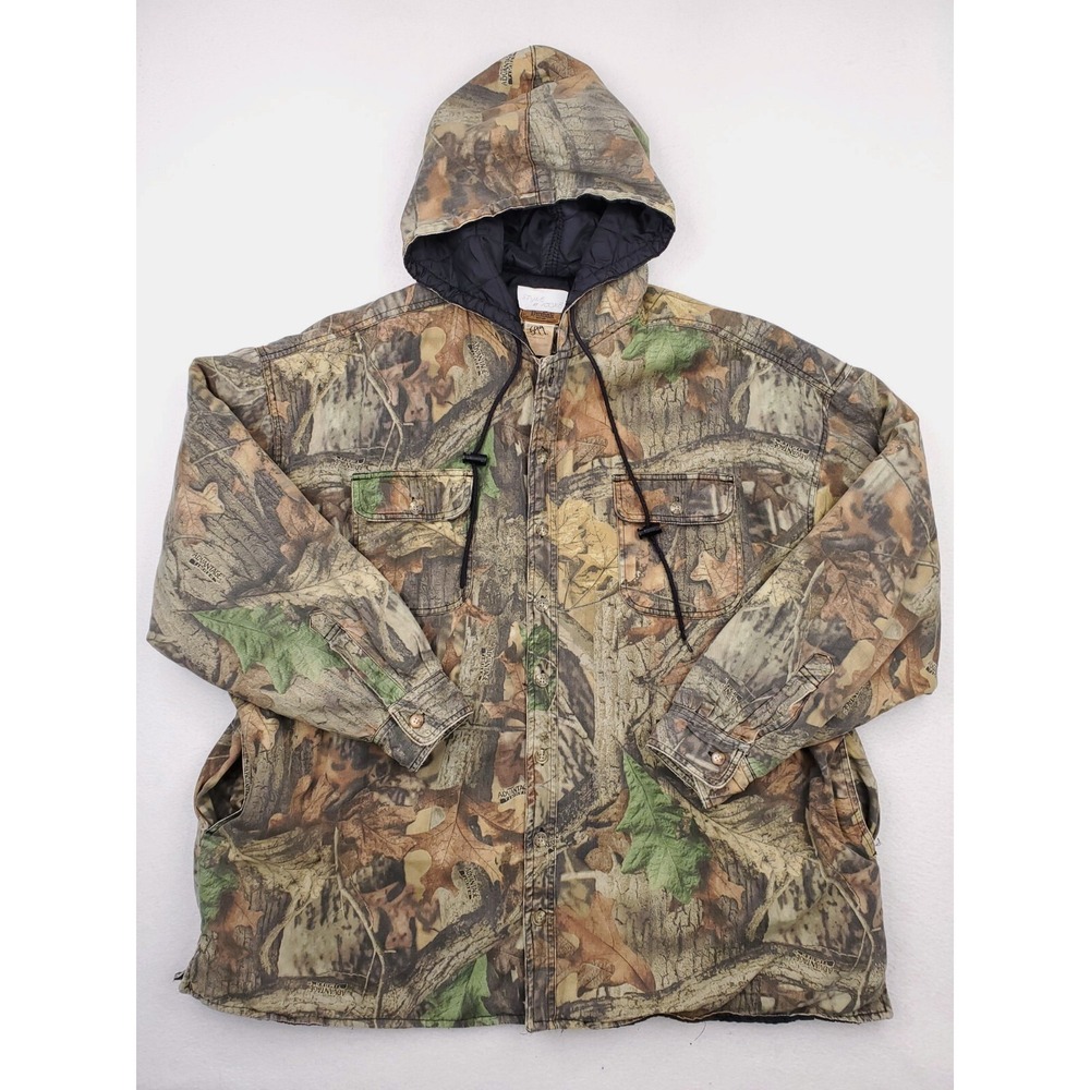Vintage Duxbak Jacket Mens  XXL Camo Advantage Timber Hunting Coat Quilted Lined